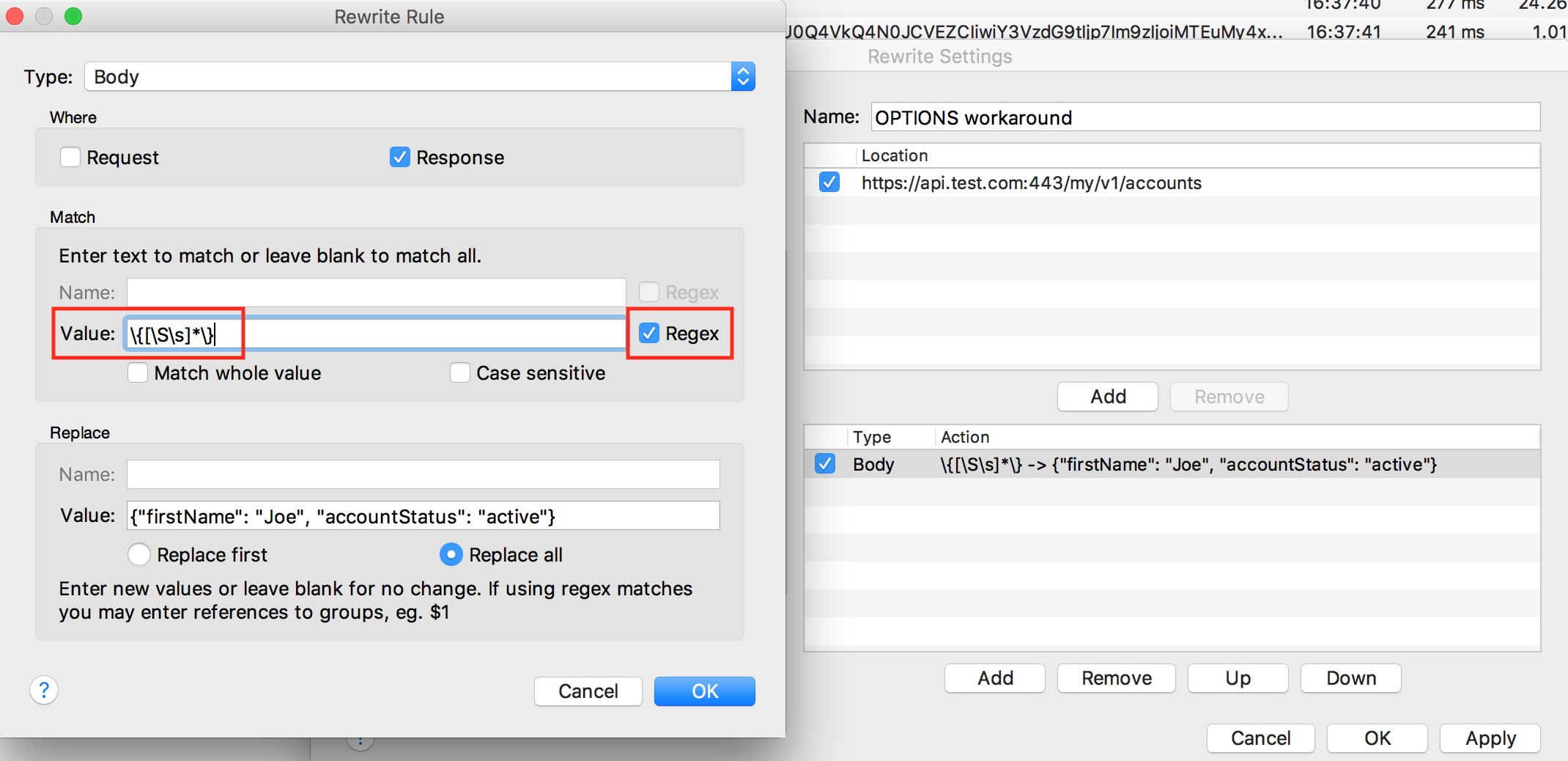 Rewrite rules – Common Problems – Charles Docs-y